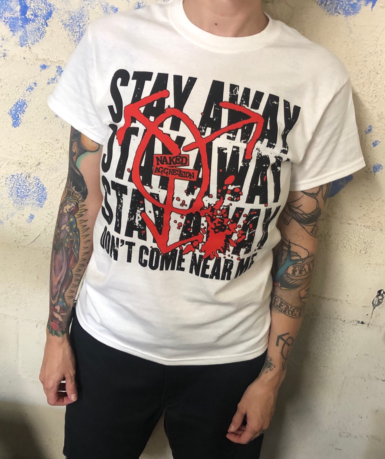 Naked Aggression Stay Away Covid-19 Coronavirus Pandemic Shirt